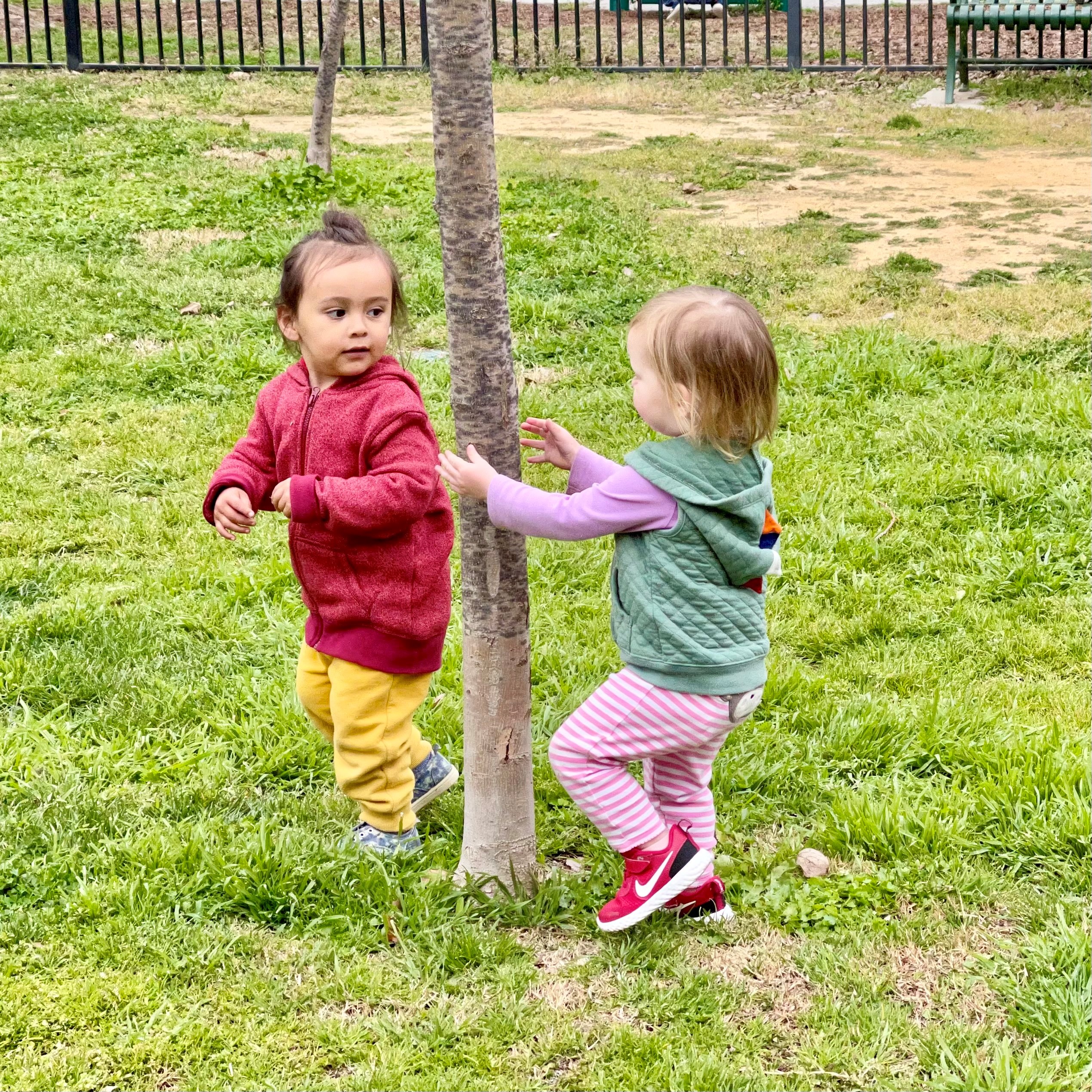 Louisa and Inti playing. Rossano.