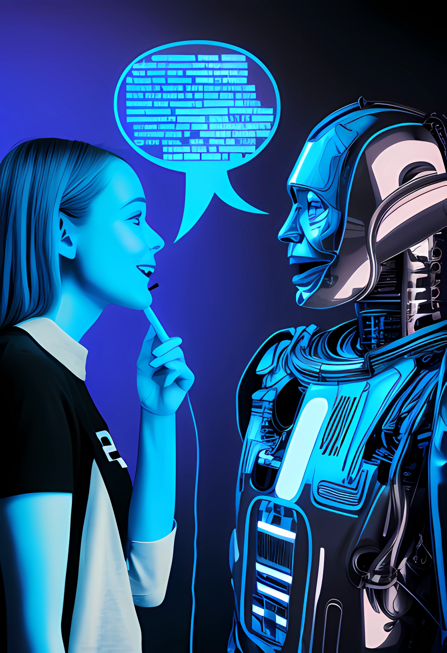In a futuristic style. ©With Midjourney - AI & NCCR Evolving Language. 